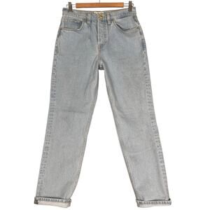 We The Free A New Day Mid Rise Straight Leg Womens 26 Light Wash Free People